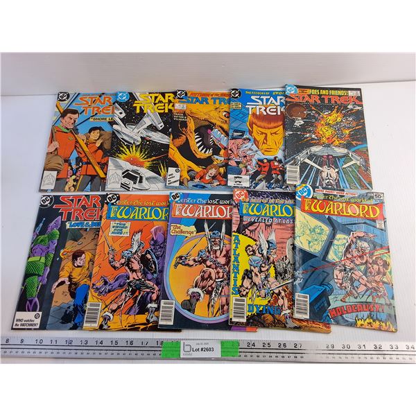 Various Comics - The Warlords and Star Trek