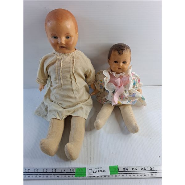 (2) Vintage Dolls