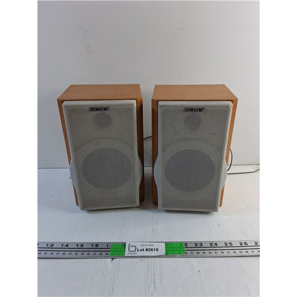(2) Sony Speakers - As Is
