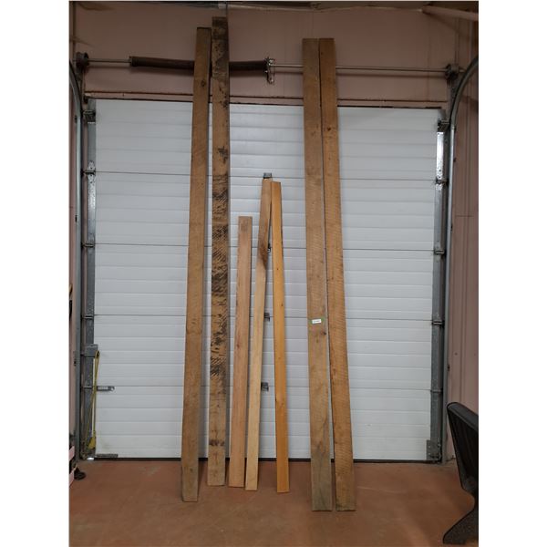 * (6) Oak Wood Planks - Ranging From 146" Long - 6" Wide - CANNOT SHIP