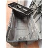 Image 3 : ** Hard Plastic Tool Storage Tote - 32" x 15.5" x 15" - CANNOT SHIP