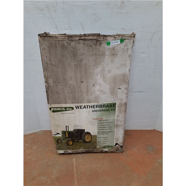 ** Femco Inc Weatherbrake Univeral Fit Tractor Cover - Small Side Entry - CANNOT SHIP