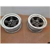 Image 1 : ** (2) Aluminum Rims w/Hub Caps - 16.5" x 8" - CANNOT SHIP