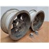 Image 5 : ** (2) Aluminum Rims w/Hub Caps - 16.5" x 8" - CANNOT SHIP