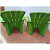 Image 3 : ** Green Children's Lawn Chairs - CANNOT SHIP