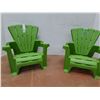 Image 4 : ** Green Children's Lawn Chairs - CANNOT SHIP