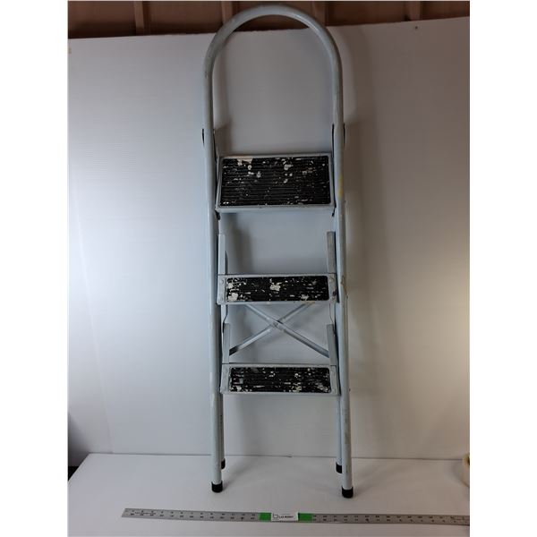 3 Tier Metal Step Stool Approx. 4 Ft. Tall x 14.25" Wide - Cannot Ship