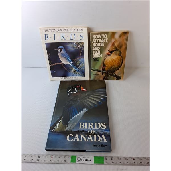 (3) Bird Books- Birds of Canada, How to Attract, Misc.