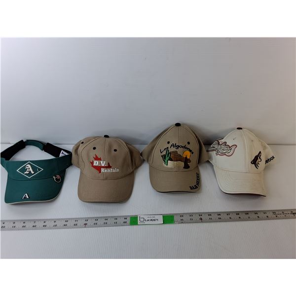 (4) Hats- Phoenix Coyotes, Baja Mexico, Misc.