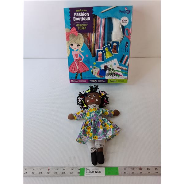 Fashion Boutique Designer Studio & Fabric Doll