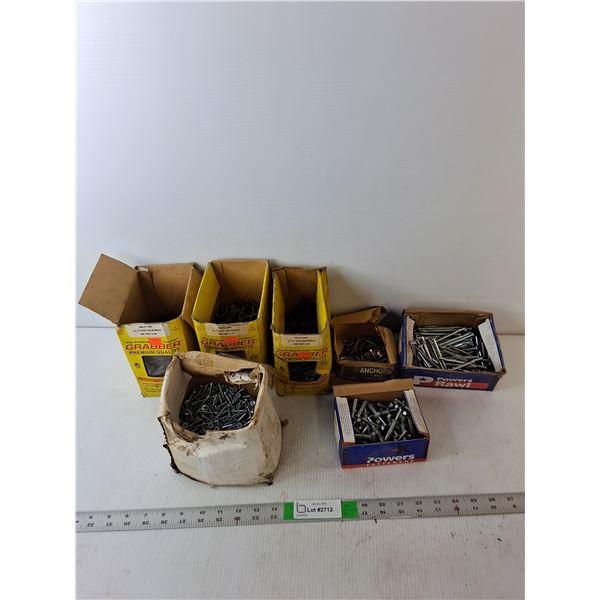 Eye Lag Screws, Power Fasteners, Misc.