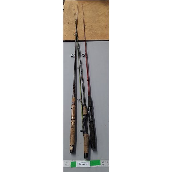 *(3) Fishing Rods- As Is, Up to 80" Long  -  PICK UP
