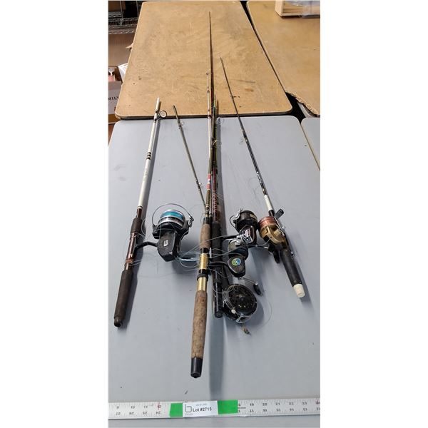 *(5) Fishing Rods- As Is, Up to 97.5" Long  -  PICK UP