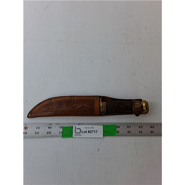 F.M Mattsson AB Hunting Knife with Sheath 9.5" Long