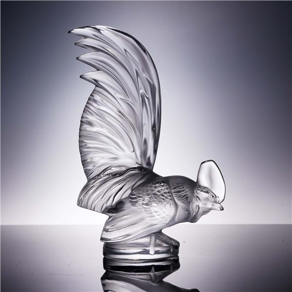 Lalique Crystal Figurine, Coq Nain Rooster