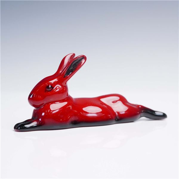 Royal Doulton Flambe Figurine, Hare Lying - Small HN2594
