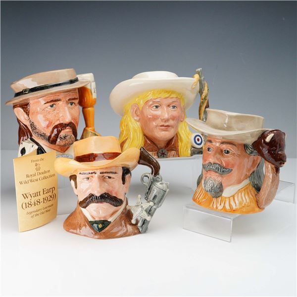 4pc Royal Doulton Character Jugs, Legends of the Old West