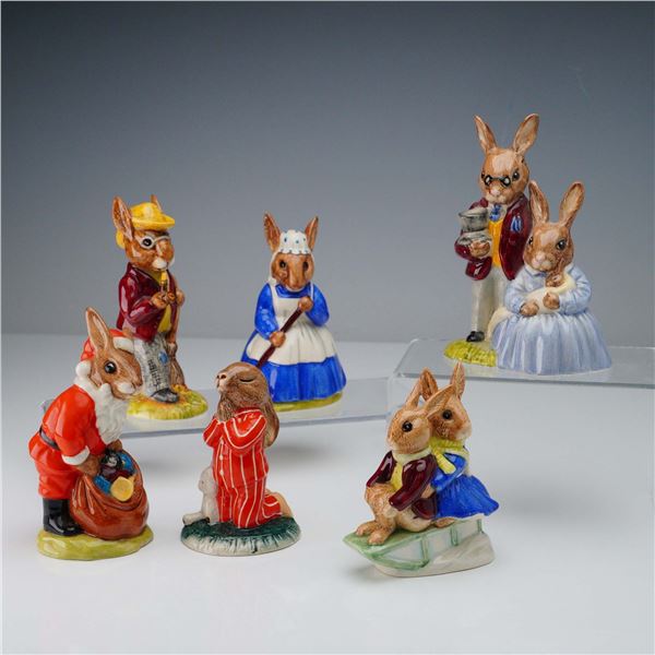 6pc Royal Doulton Bunnykins Figurines