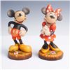 Image 1 : 2pc Anri Disney Figurines, Limited Edition Mickey and Minnie Mouse