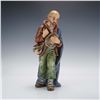 Image 1 : Large Goebel Porcelain Figurine, Standing Shepherd with Satchel