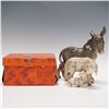 Image 4 : 2pc Goebel Porcelain Figurines, Donkey and Ewe with Lamb