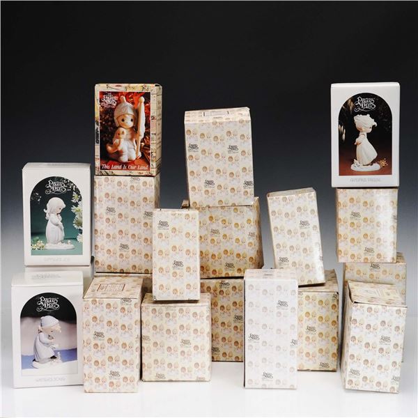 19pc Precious Moments Porcelain Figurines with Original Boxes