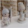 Image 2 : 19pc Precious Moments Porcelain Figurines with Original Boxes