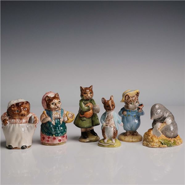 6pc Beswick Beatrix Potter Porcelain Figurines