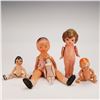 Image 1 : 5pc Pre War Japanese Bisque Dolls with Jointed Arms