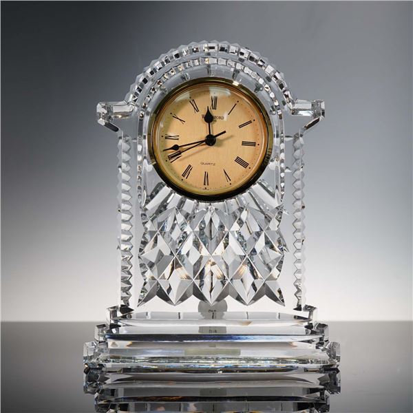Waterford Crystal Carriage Clock with Gold Face