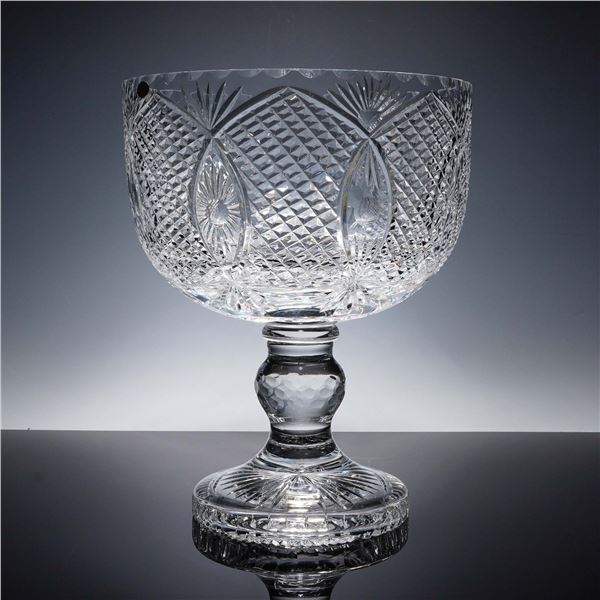 Royal Crystal Cut Glass Pedestal Bowl
