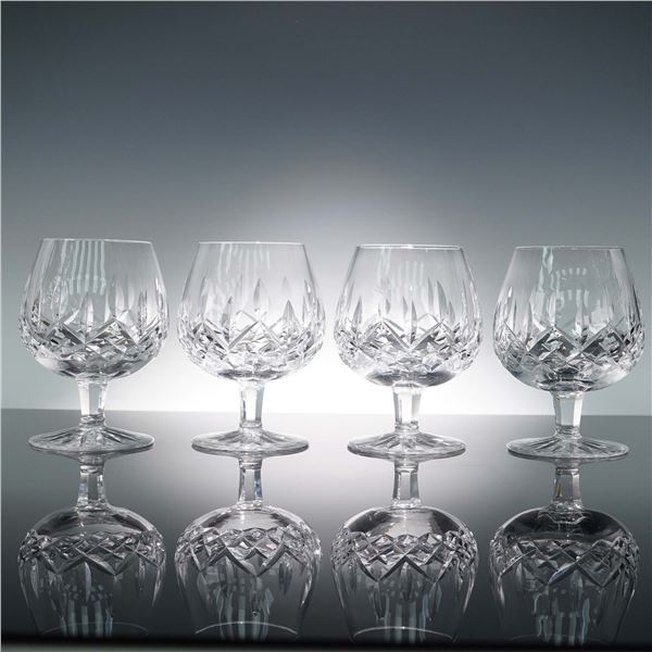 4pc Brandy Glasses, Waterford Crystal Lismore Pattern