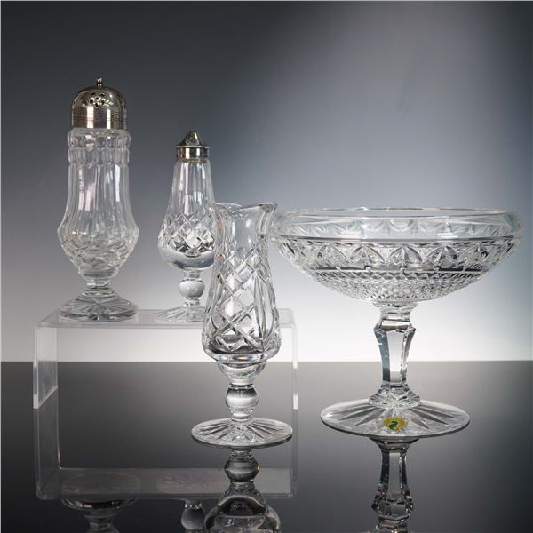 4pc Waterford Crystal Tableware Set