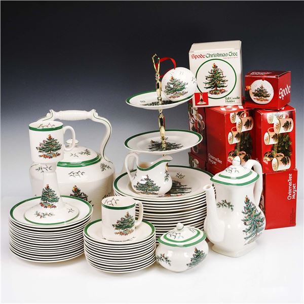70pc Spode Christmas Tree Porcelain Dinnerware Set