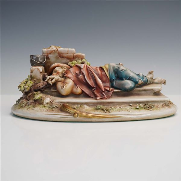 Borsato Porcelain Figurine, Sleeping Man