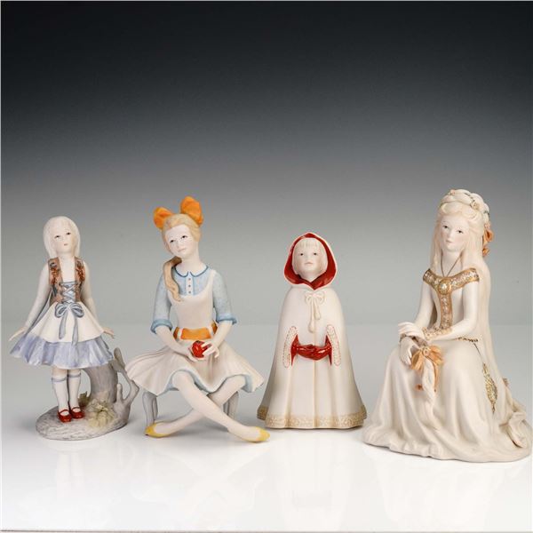 4pc Cybis Bisque Porcelain Figurines, Fairy Tale