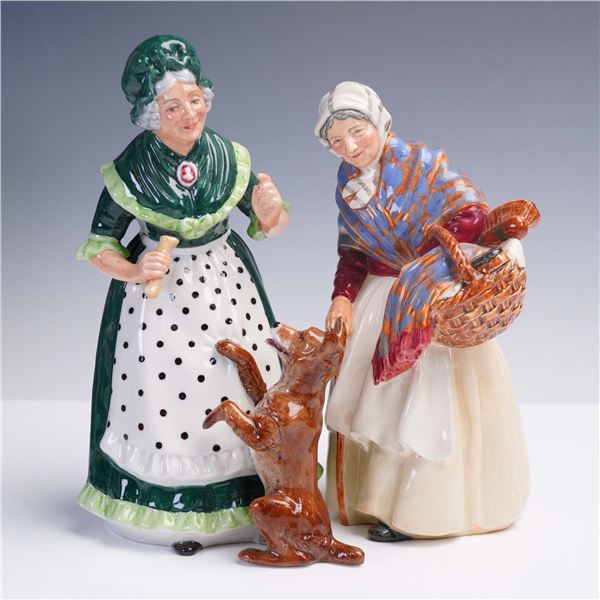 2pc Royal Doulton Figurines, Old Mother Hubbard HN2314 and Grandma HN2052