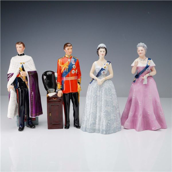 4pc Royal Doulton Royal Family Figurines