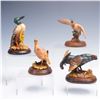 Image 1 : 4pc Anri Bird Woodcarvings by Gunther Granget