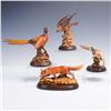 Image 1 : 4pc Anri Wildlife Woodcarvings by Gunther Granget