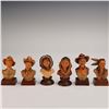 Image 1 : 6pc Anri Hand-Carved Figurine Busts, Limited Edition Set