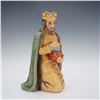 Image 1 : Large Goebel Porcelain Figurine, Kneeling King with Gift Box