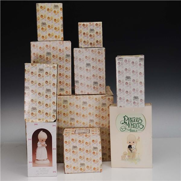 10pc Precious Moments Figurines and Bible, Boxed
