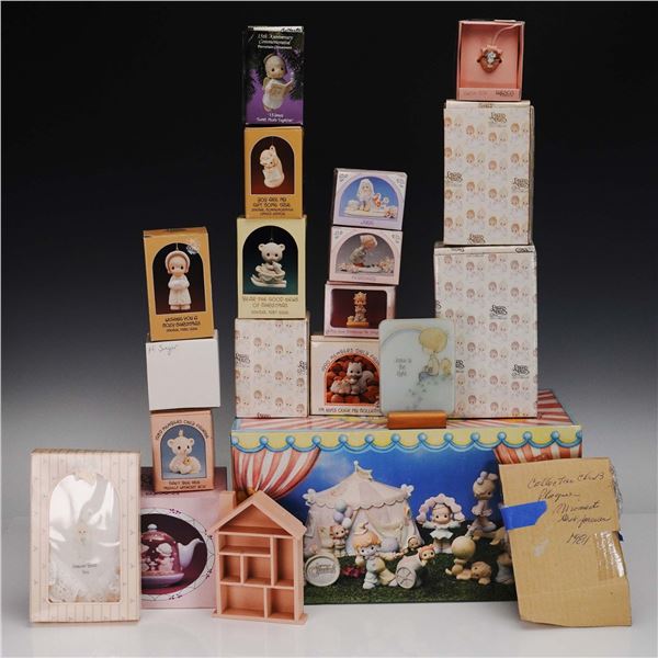20pc Precious Moments Figurines, Ornaments & Waterball in Boxes