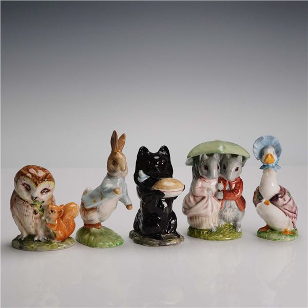 5pc Beswick Beatrix Potter Porcelain Figurines