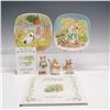 Image 1 : 7pc Beatrix Potter Collectible Figurines, Plates, and Books