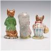 Image 3 : 7pc Beatrix Potter Collectible Figurines, Plates, and Books