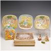 Image 1 : 7pc Beswick Beatrix Potter Figurines (3), Plates (3) and Book