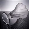 Image 4 : Lalique Crystal Lucie Vase, Flared Fan Form