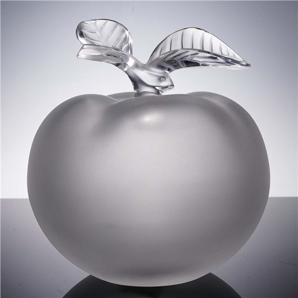 Lalique Crystal Bottle, Grande Pomme